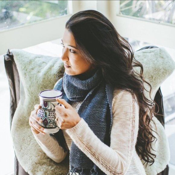 Marquet Accessories - Marquet Slate Charcoal Free Weave Cotton Scarf NWT